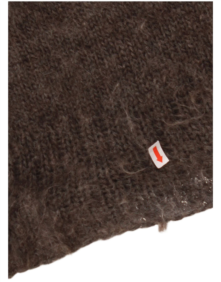 VINTAGE Herrevest Tank Top Medium Brown Fair Isle