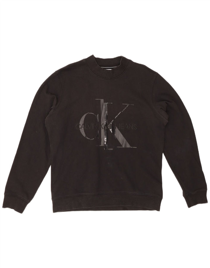CALVIN KLEIN JEANS Grafisk sweatshirt til kvinder DK 16 Stor Sort