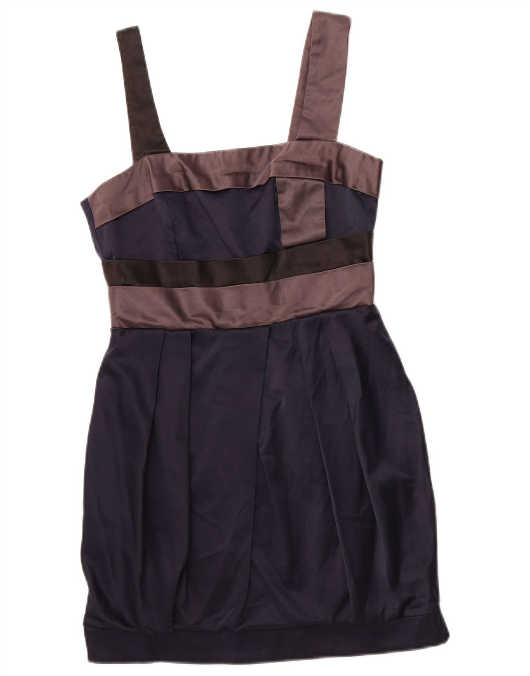 MISS SELFRIDGE Womens Sheath Dress UK 12 Medium Navy Blue Colourblock