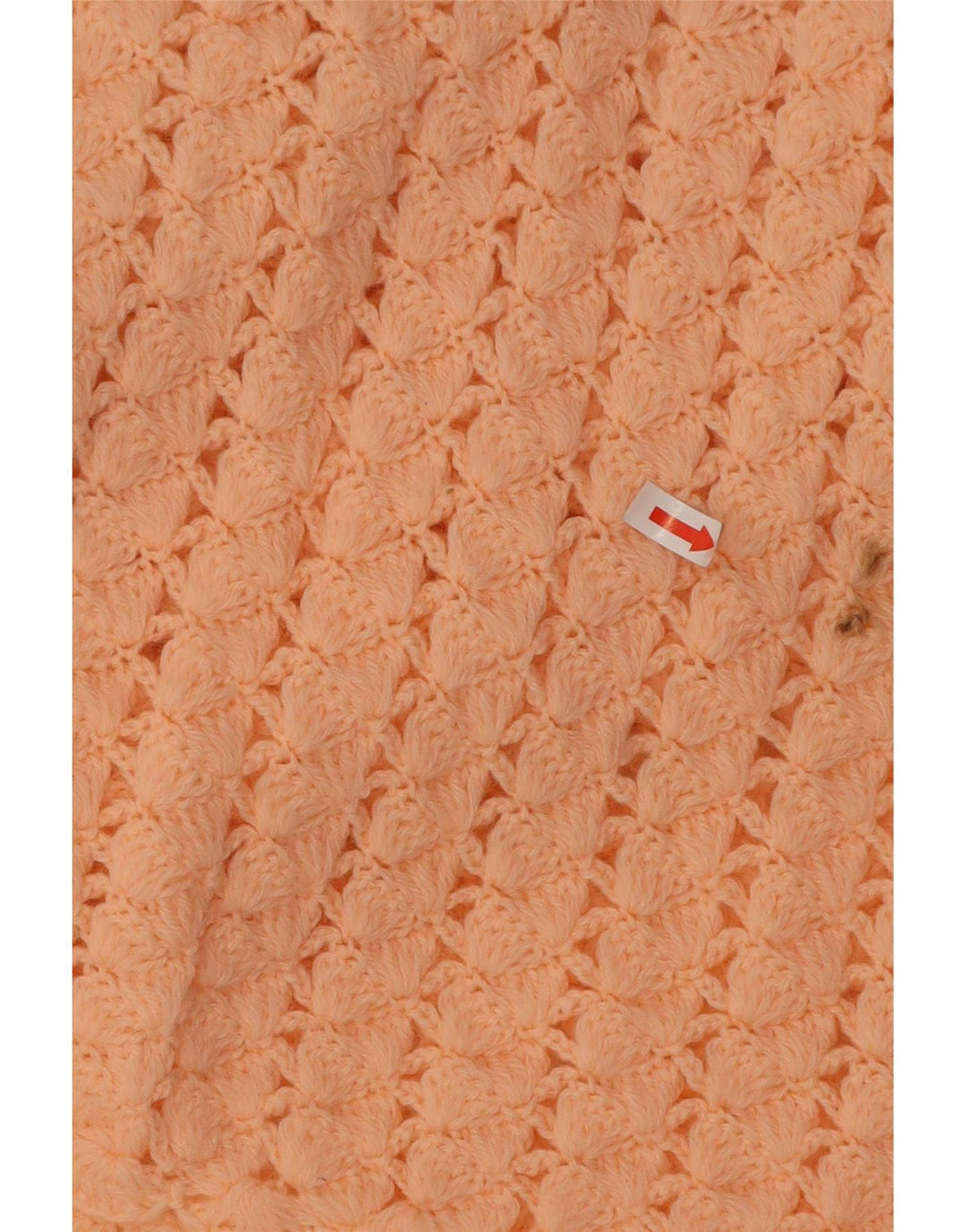 Vintage hæklet cardigan sweater til kvinder UK 14 Medium Pink