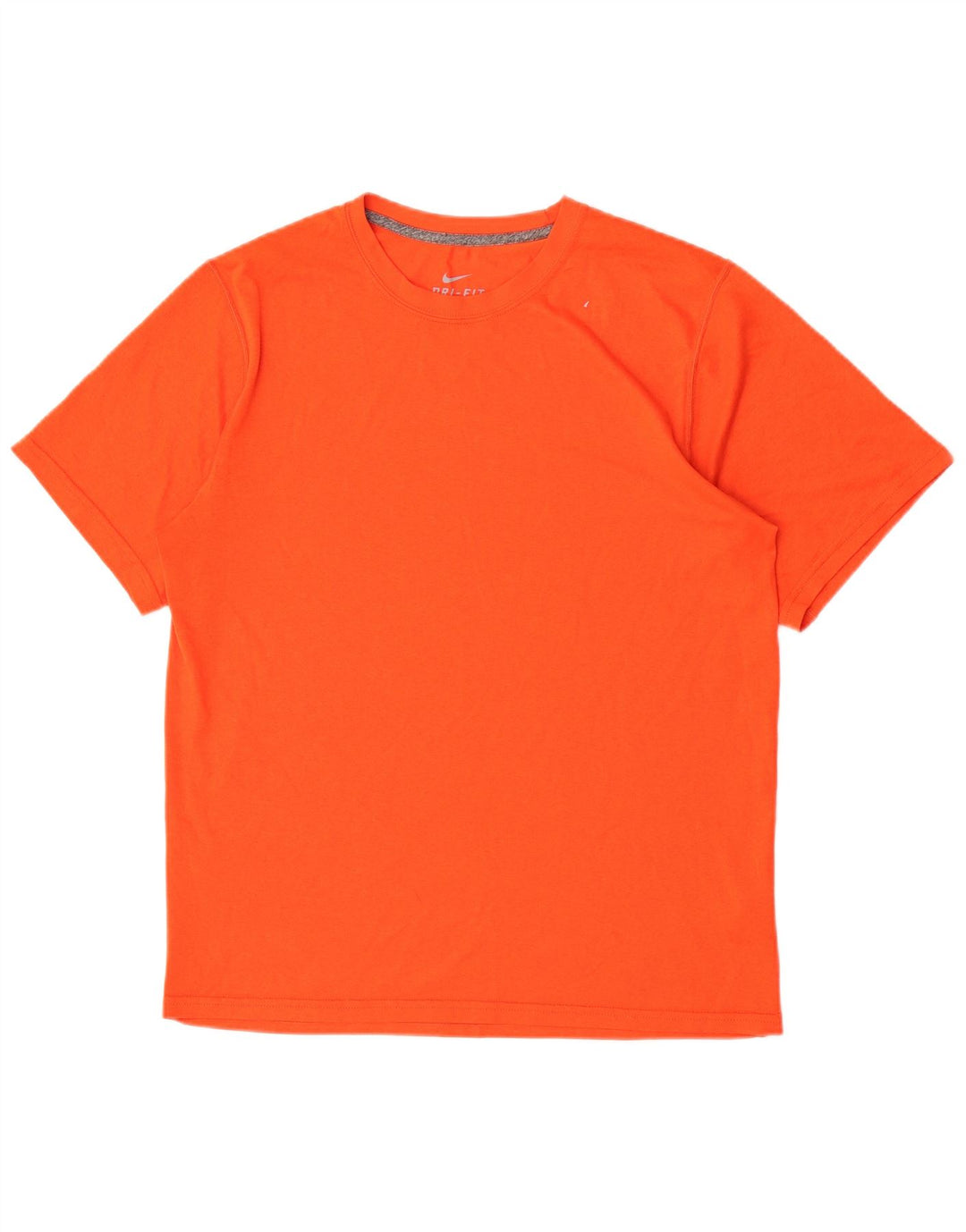 Nike Herre Dri Fit T-shirt Top Medium Orange Polyester