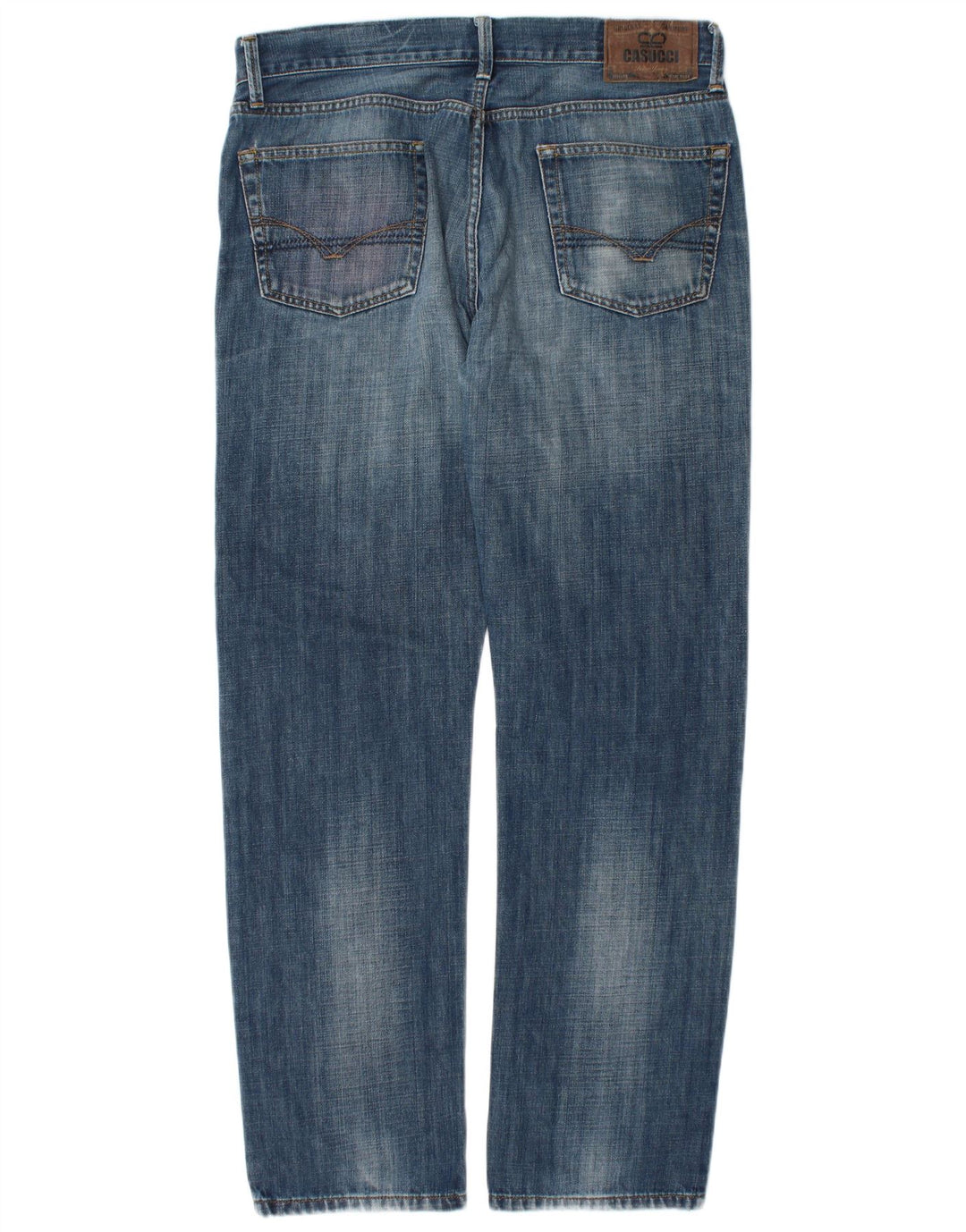 Casucci Straight Jeans til mænd W38 L32 Blå Bomuld