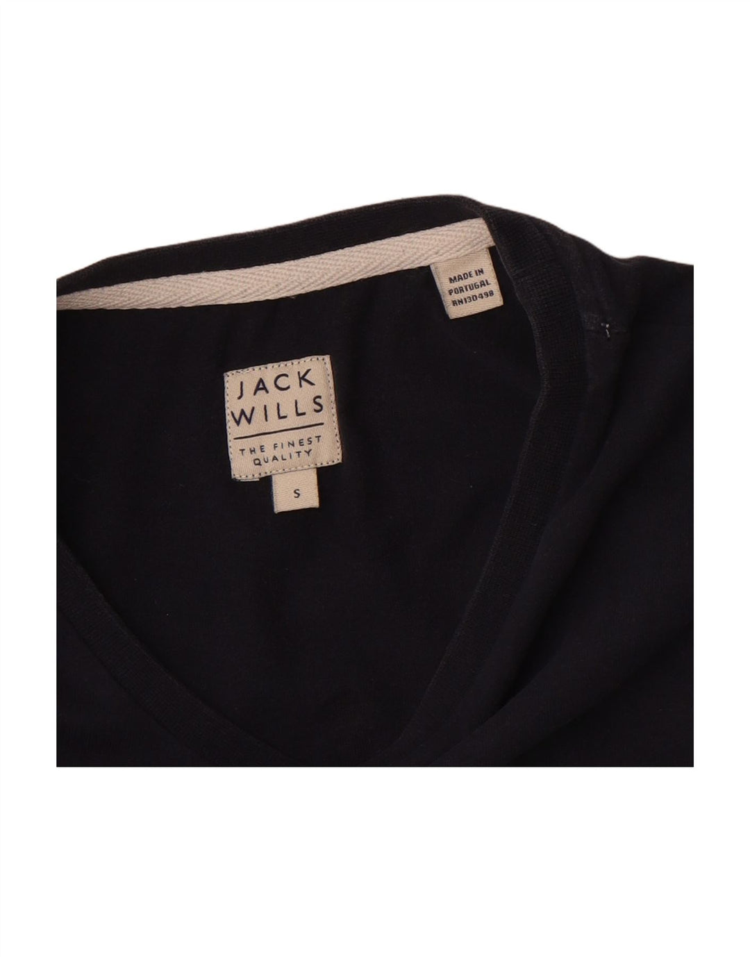 JACK WILLS Mens Soho Graphic T-Shirt Top Small Navy Blue