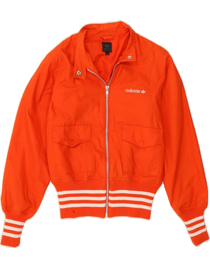 ADIDAS Bomberjakke til kvinder UK 8 Small Orange Bomuld