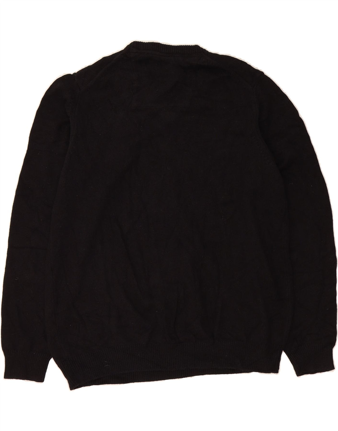 IZOD Mens V-Neck Jumper Sweater XL Black Cotton Vintage Izod and Second-Hand Izod from Messina Hembry 