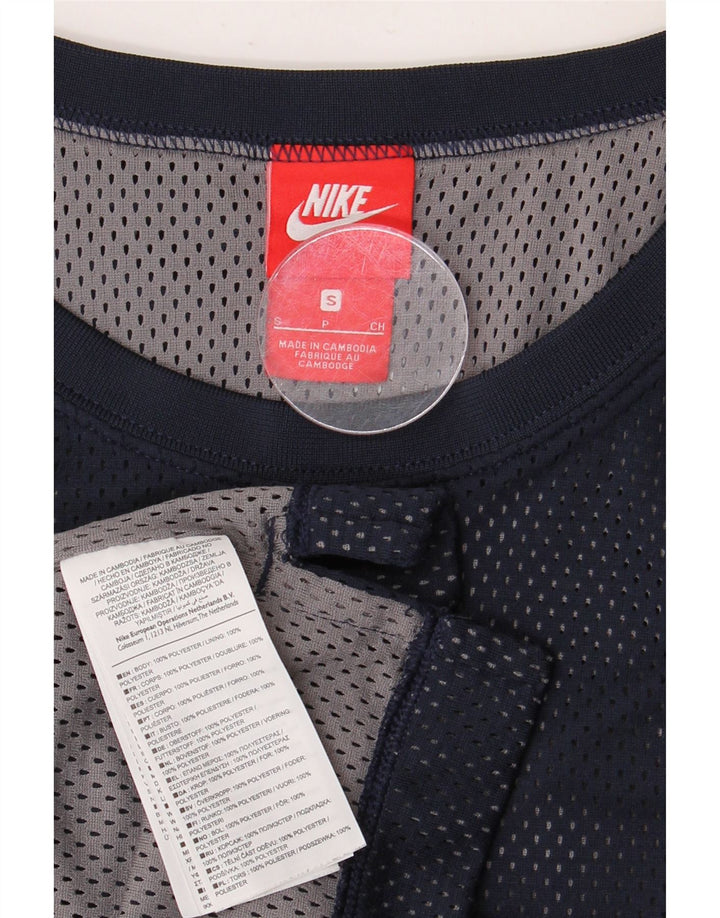 NIKE grafisk vest til mænd, lille marineblå polyester