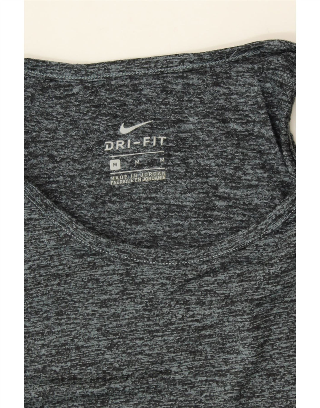 NIKE Womens Dri Fit Vest Top UK 14 Medium Blue Flecked Polyester Vintage Nike and Second-Hand Nike from Messina Hembry 