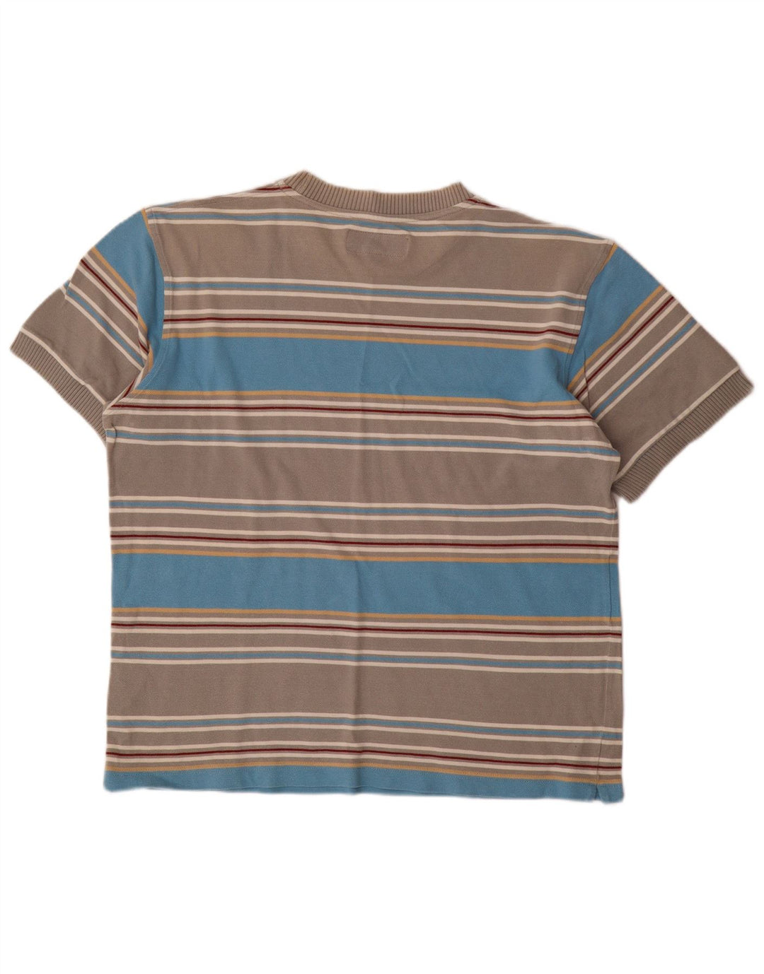 Diadora herre T-shirt top stor grå stribet bomuld