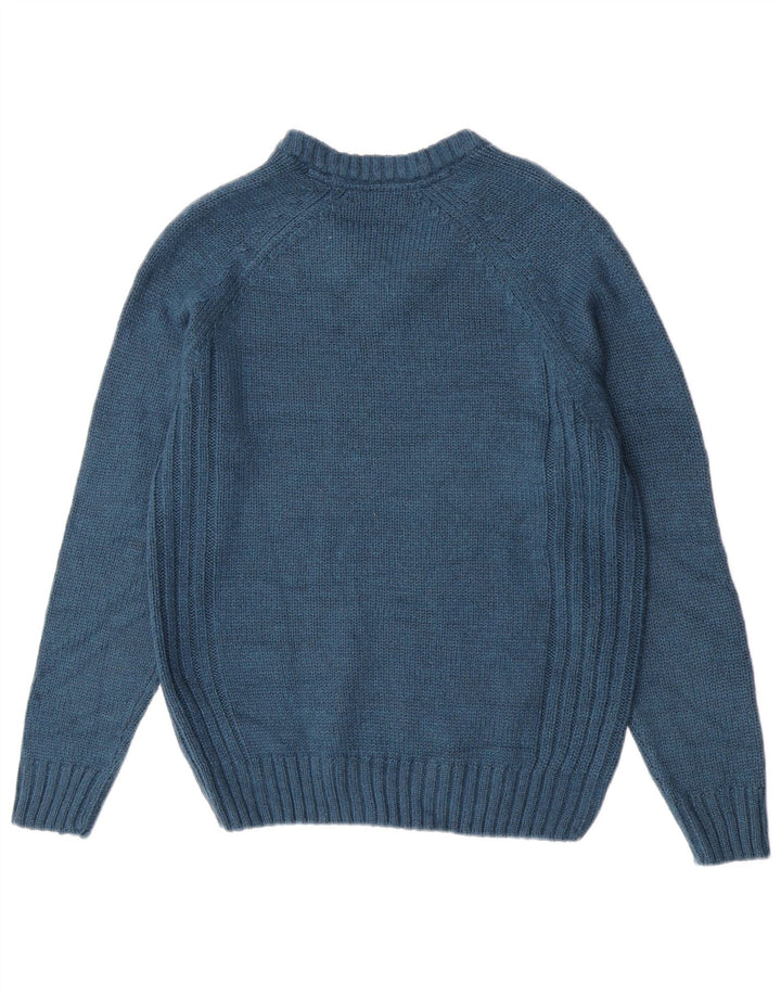 James Pringle Herre V-hals sweater lille blå akryl