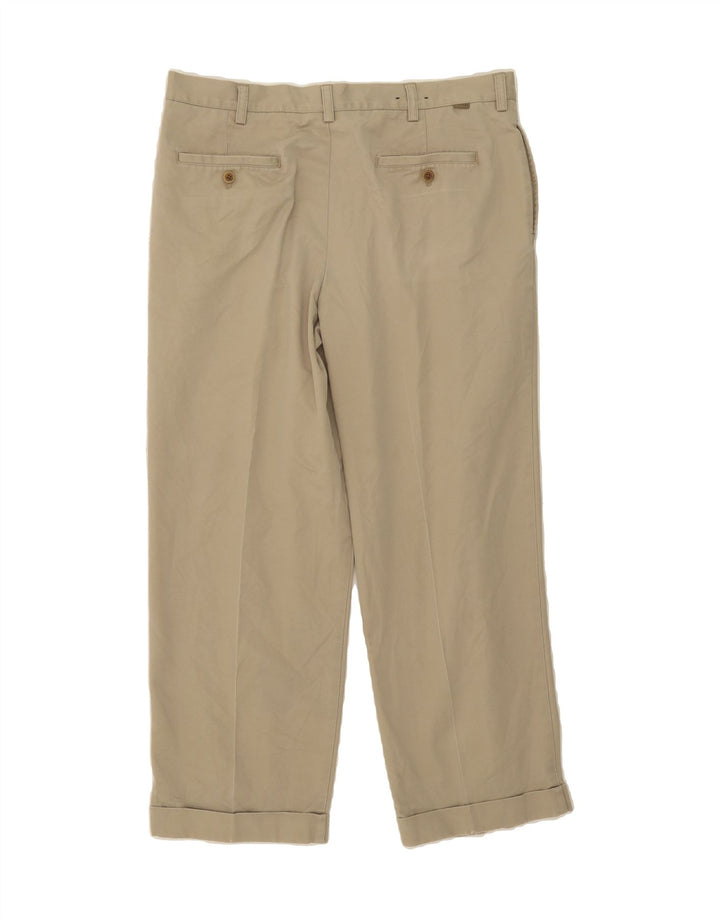 IZOD Mens Pegged Chino Trousers W36 L29 Beige Cotton Vintage Izod and Second-Hand Izod from Messina Hembry 