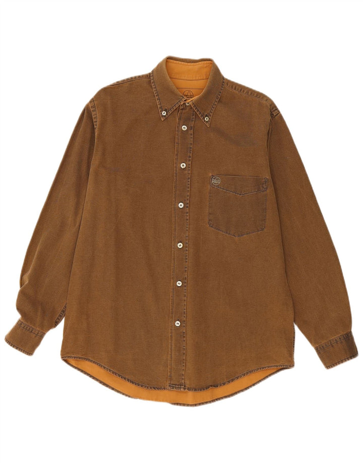Murphy & Nye Herre Sailmakers Shirt Medium Brun Bomuld