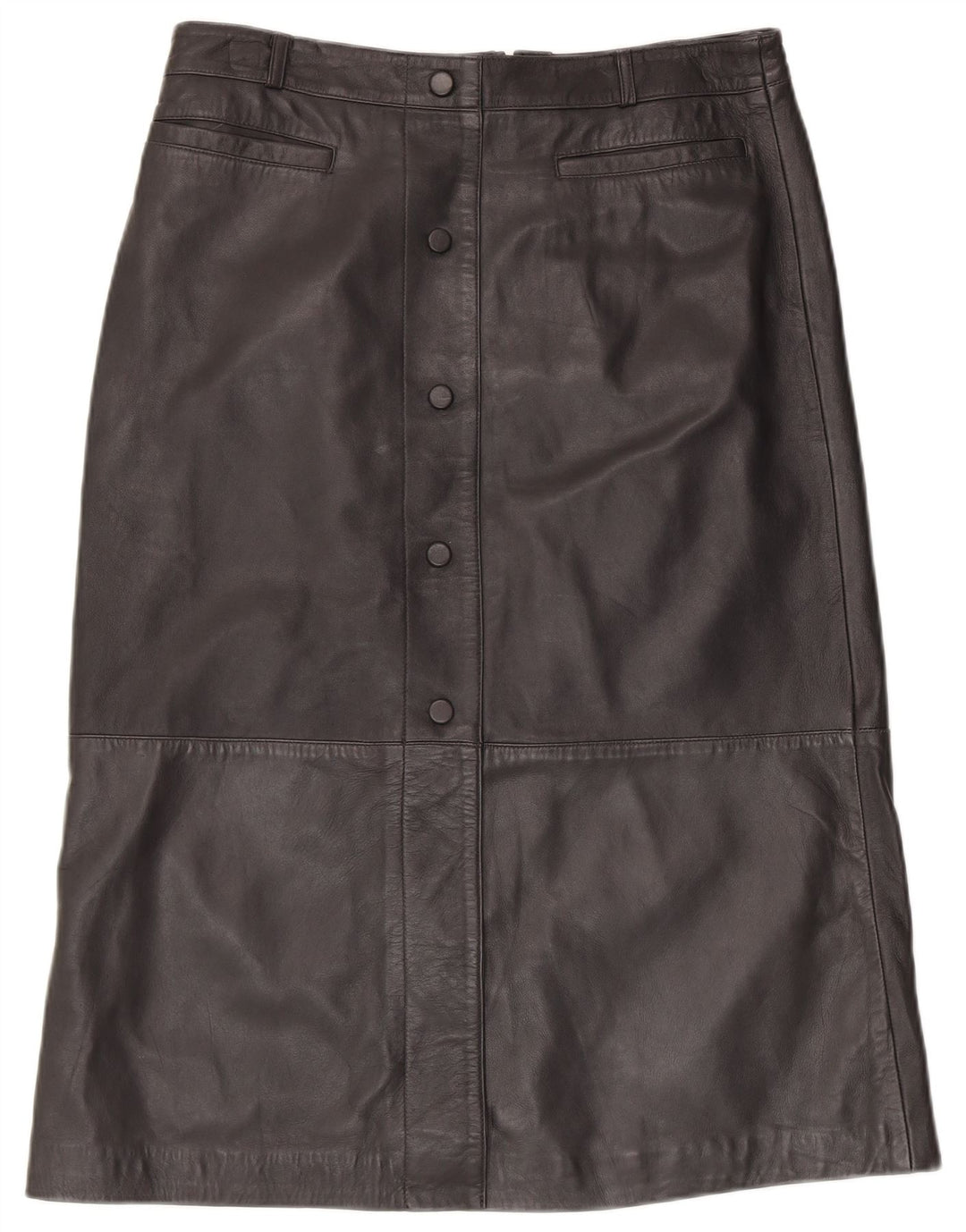 MINT VELVET Dame lædernederdel UK 14 Large W34 sort læder