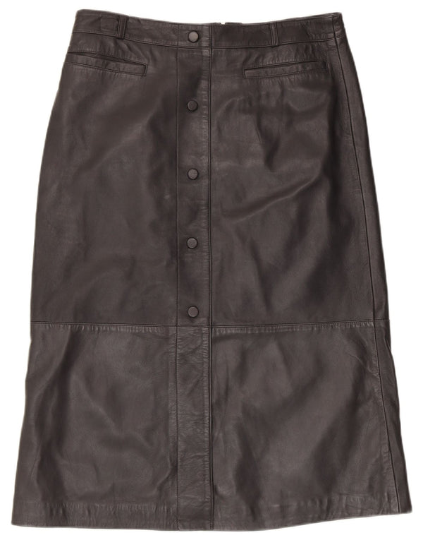 MINT VELVET Dame lædernederdel UK 14 Large W34 sort læder