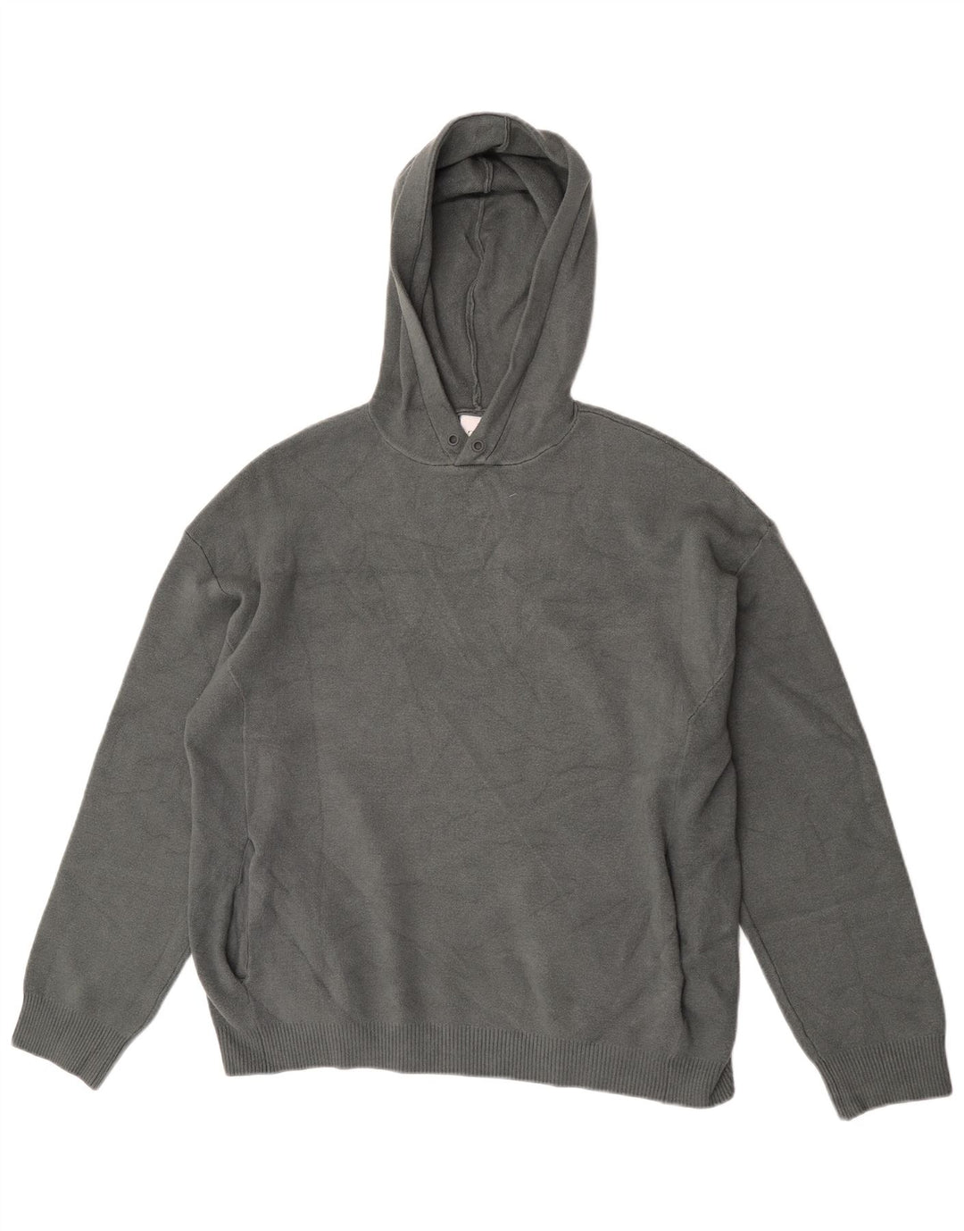 Zara Herre Hættetrøje Sweater Large Grå Viscose