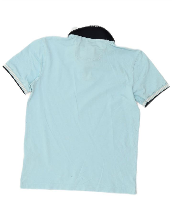 Hugo Boss Herre Slim Fit Polo Shirt Lille Blå Bomuld