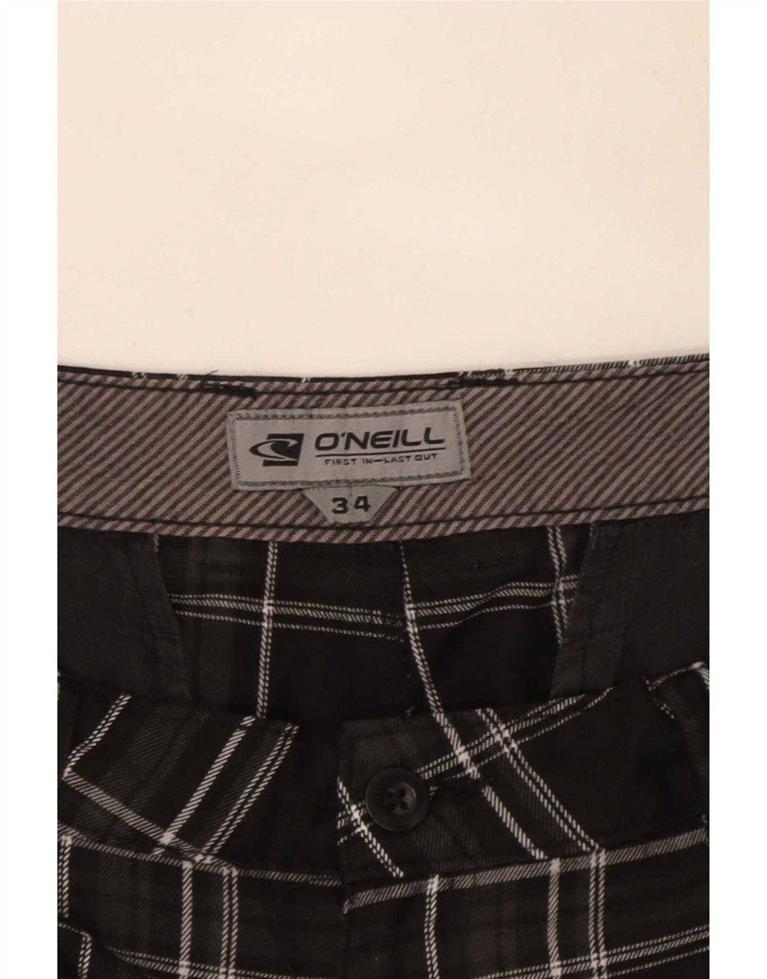 O'Neill Chino Shorts til mænd W34 Stor sort ternet