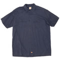 DICKIES Herre høj kortærmet skjorte 2XL marineblå polyester