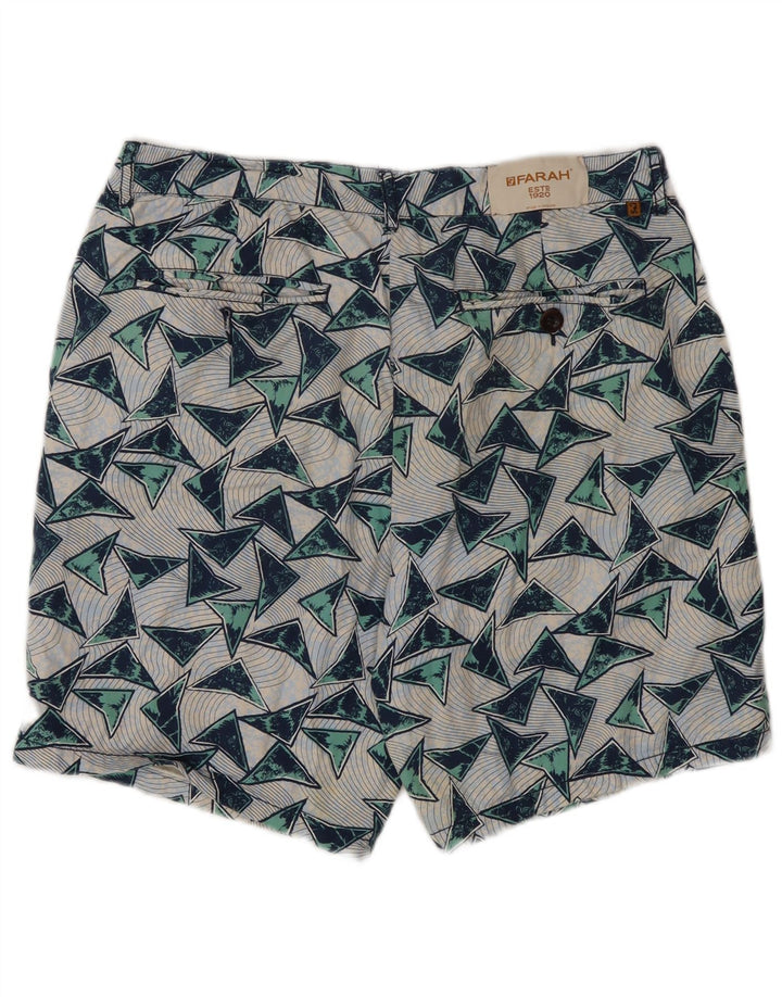 Farah Chino Shorts til mænd W32 Medium Flerfarvet geometrisk bomuld