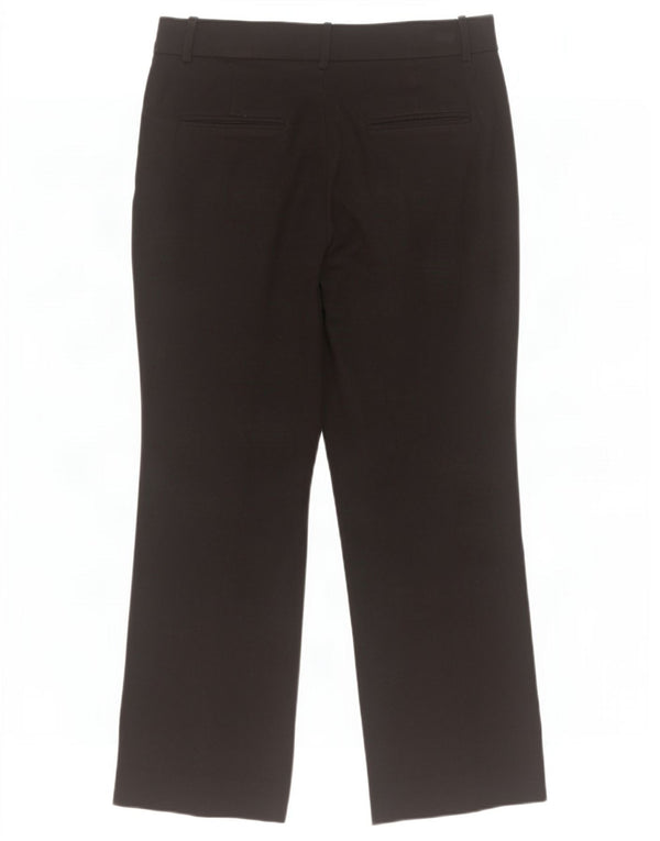Massimo Dutti Dame Straight Cropped Trousers EU 40 Medium W30 L24 Sort