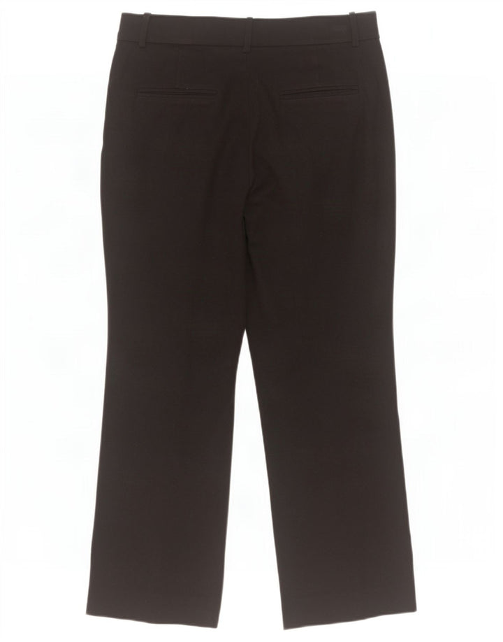 Massimo Dutti Dame Straight Cropped Trousers EU 40 Medium W30 L24 Sort
