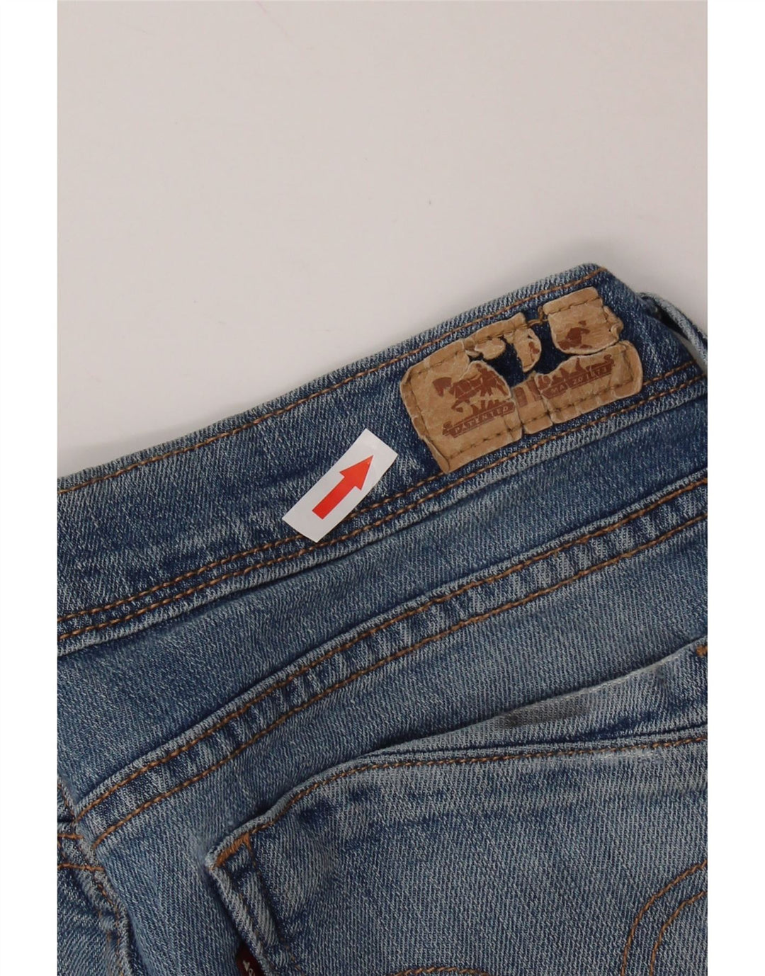 LEVI'S Dame denimshorts i mellemhøj højde US 10 Medium W30 Blå Bomuld