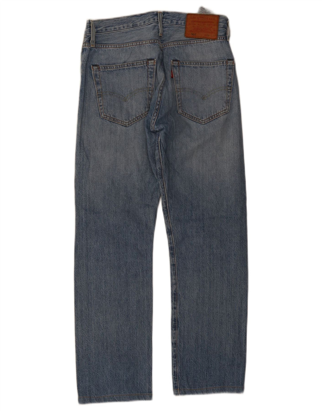 Levi's Dame 501 Straight Jeans W28 L27 Blå Bomuld