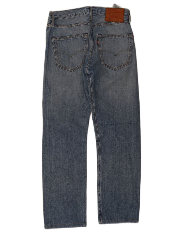 Levi's Dame 501 Straight Jeans W28 L27 Blå Bomuld