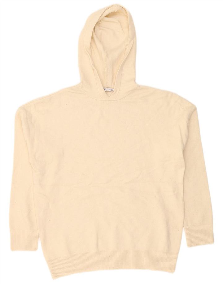 Zara Herre hættetrøje Sweater Small Off White