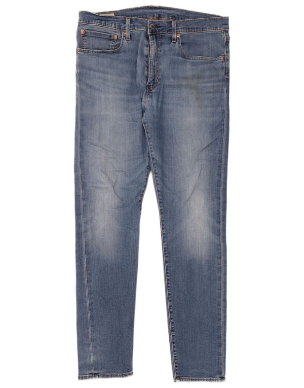 Levi's Slim Jeans til mænd W34 L32 blå bomuld