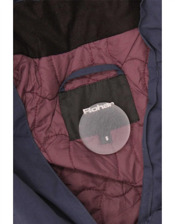 Rohan Dame Hætte Oversized Parka Jacket UK 10 Small Navy Blue