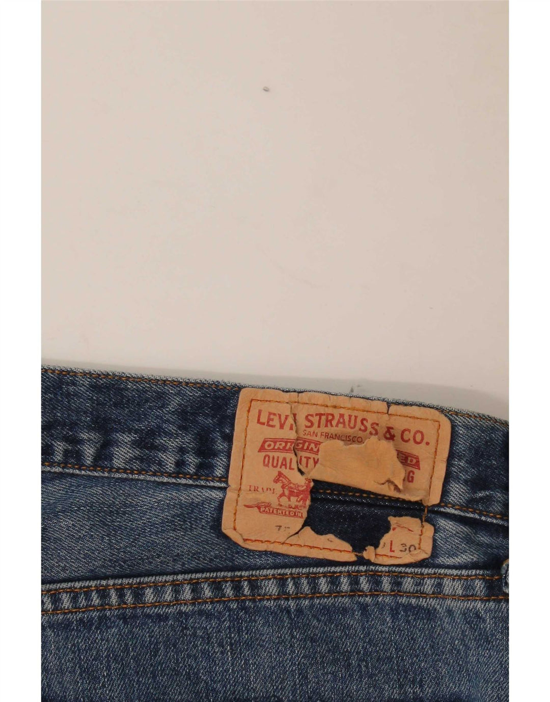 Levi's lige jeans til kvinder W40 L30 blå bomuld