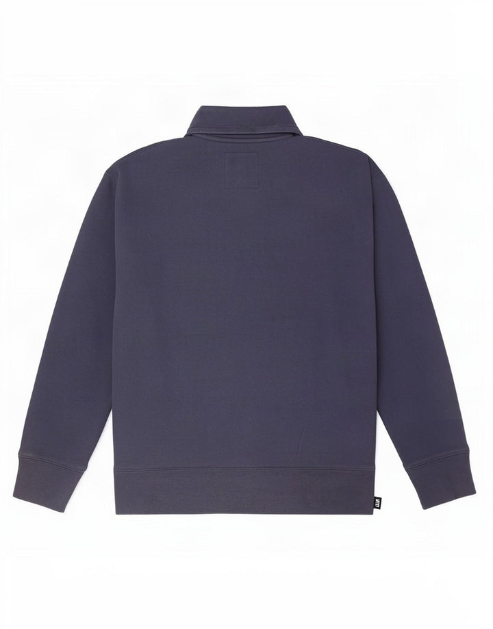 Hollister Sweatshirt med lynlås til mænd, lille blå bomuld