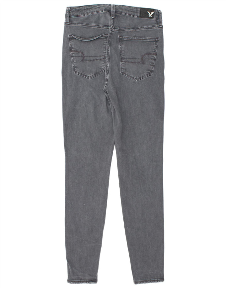 AMERICAN EAGLE OUTFITTERS Dame Skinny Jeans UK 10 Small W28 L29 Grå