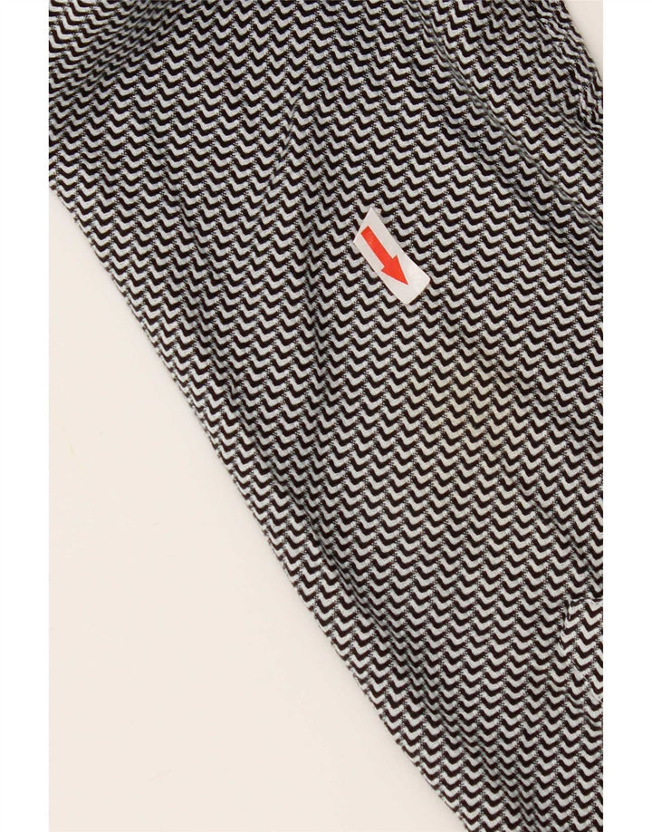 Reiss Herre Slim Fit skjorte Medium Sort Chevron Bomuld
