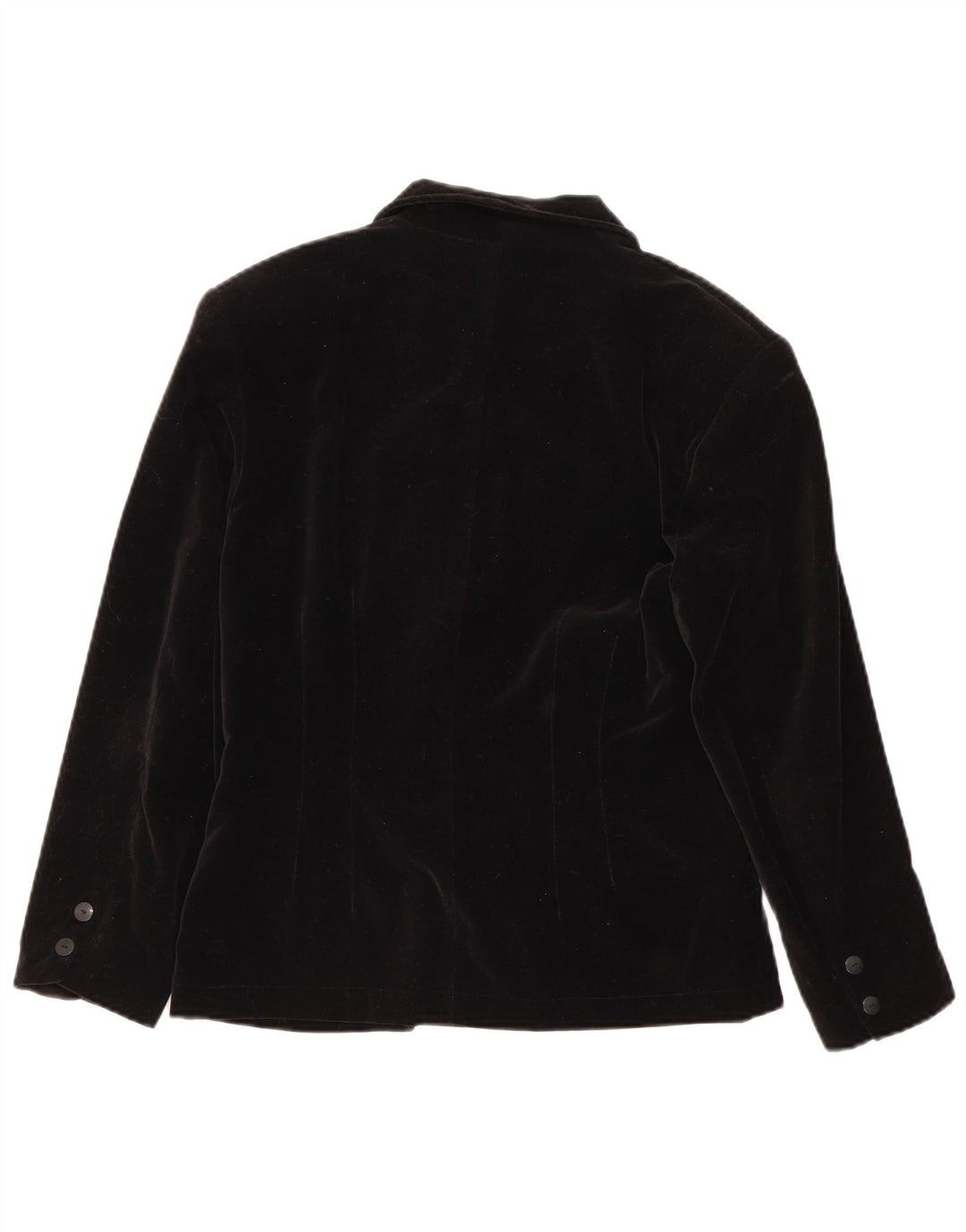 Vintage Dame Oversized Dobbeltradet Blazer Jacket EU 36 Small Black
