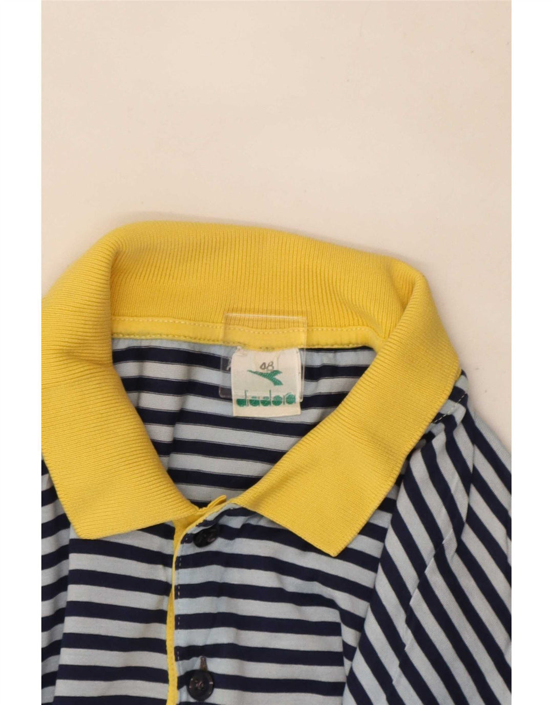 Diadora herre poloshirt IT 48 Lille blå stribet