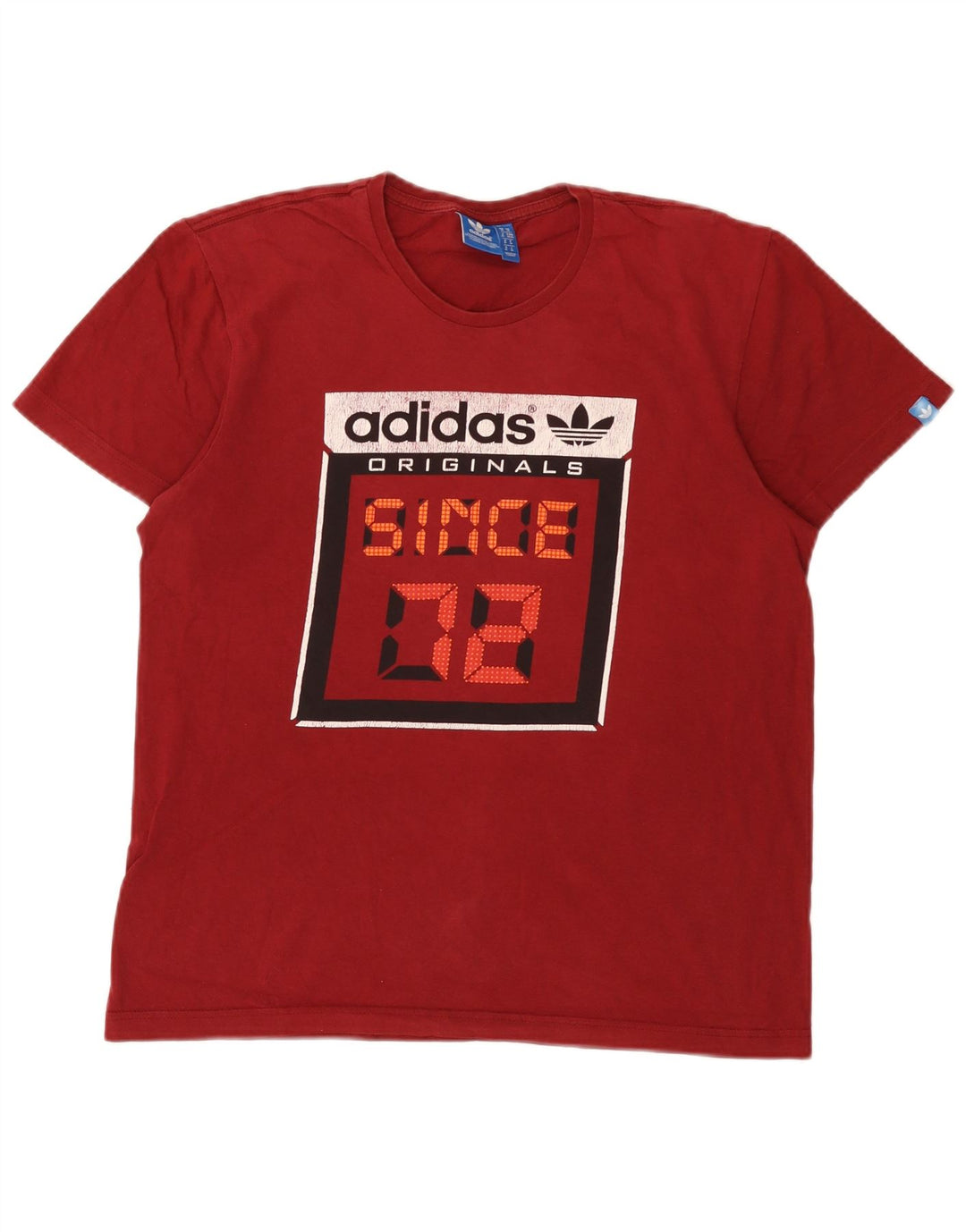 Adidas Grafisk T-shirt top til mænd Medium Burgundy