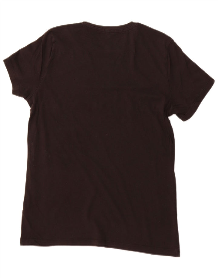 PUMA Grafisk T-shirt top til kvinder UK 12 Medium Sort bomuld
