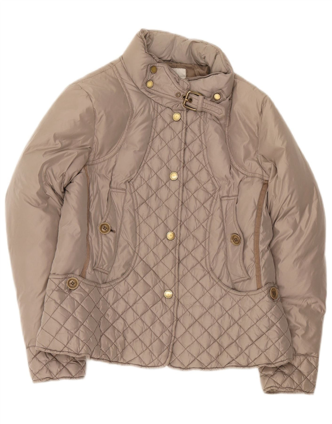Henry Cottons Dame vatteret jakke IT 46 Stor Grå Polyester