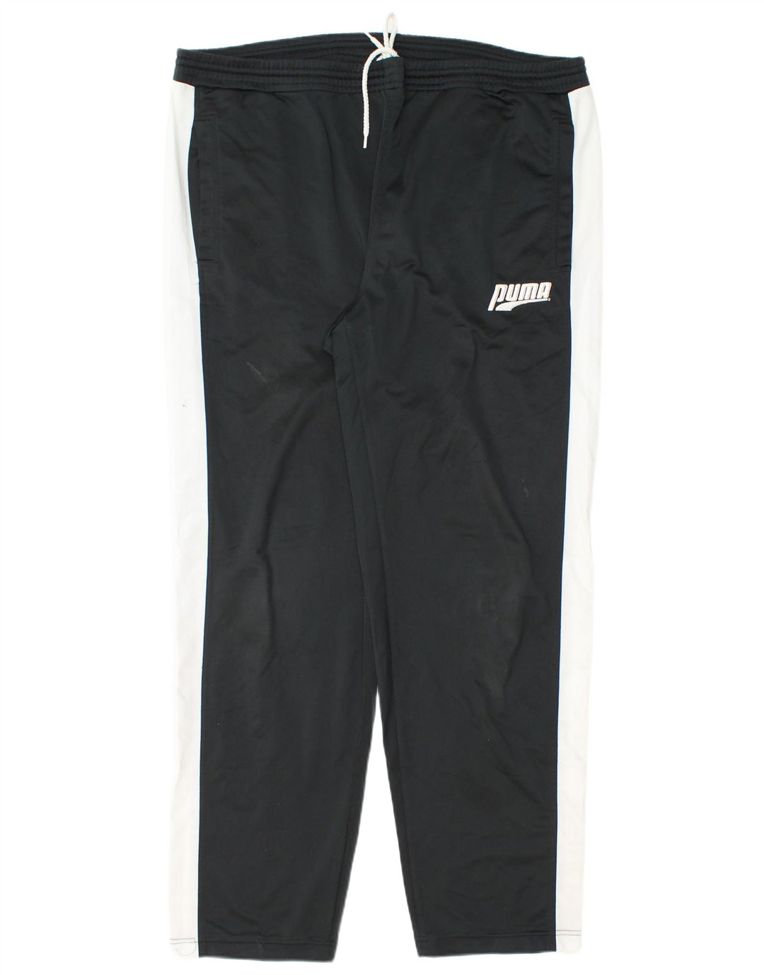 PUMA Mens Graphic Tracksuit Trousers 2XL  Black Colourblock Polyester
