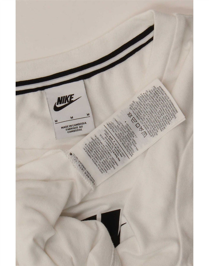 Nike grafisk T-shirt top til kvinder DK 14 Medium White Polyester