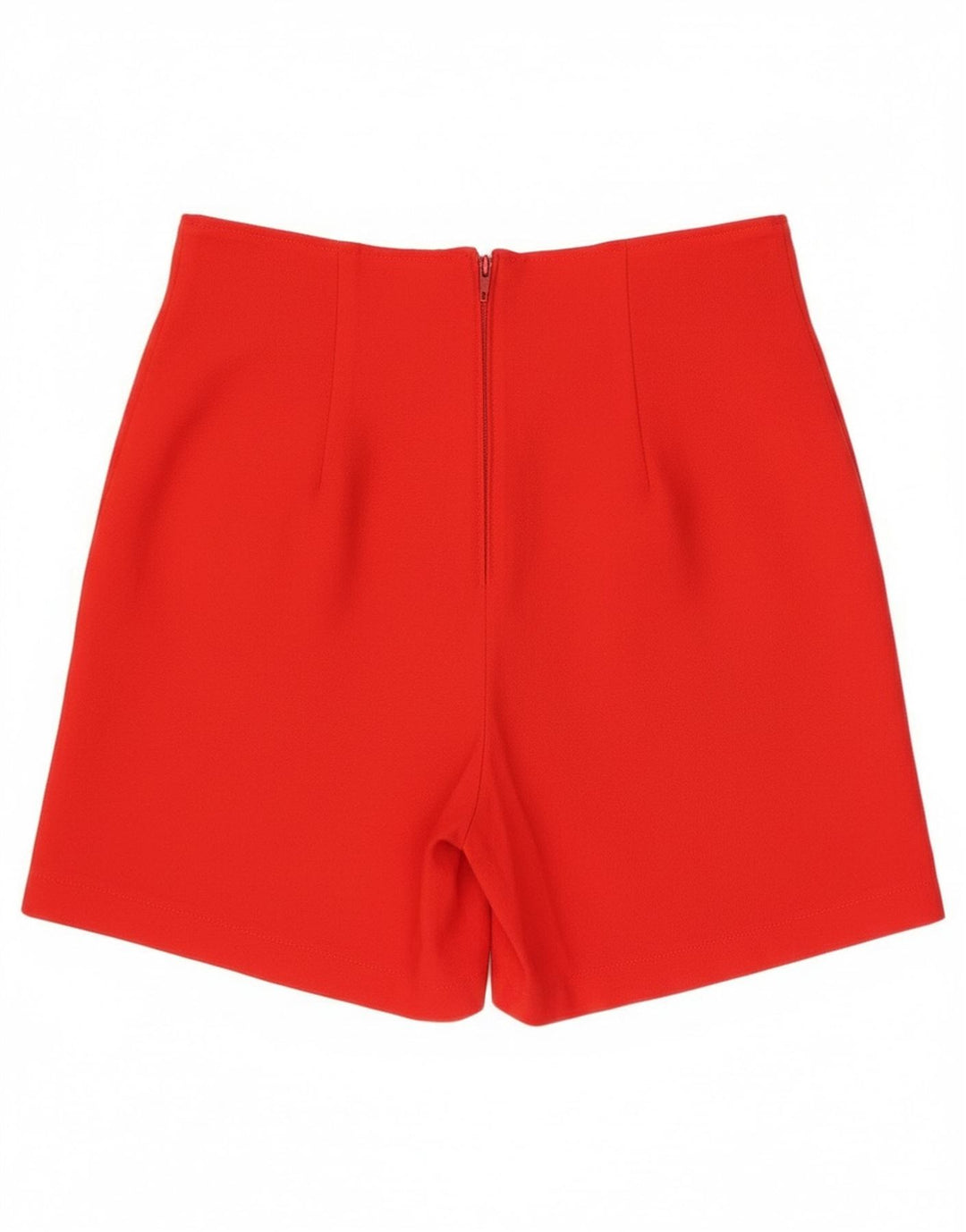 Vintage kvinders højtaljede fritidsshorts IT 46 Large W30 rød uld