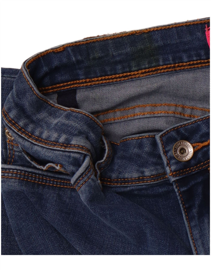 SUPERDRY Dame Alexia Jegging Skinny Jeans W28 L28 Blå Bomuld