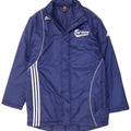 Adidas Herre Grafisk Windbreaker Jacket UK 38/40 Medium Blue Polyester