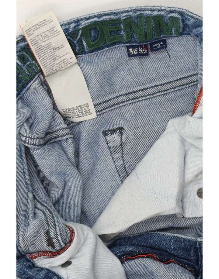 Superdry Slim Jeans til mænd W36 L32 blå bomuld