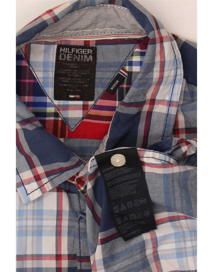 Tommy Hilfiger Herreskjorte Medium Navy Blue Ternet Bomuld