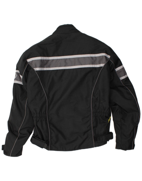 Vintage Herre Racer Jakke UK 42 XL Sort Stribet