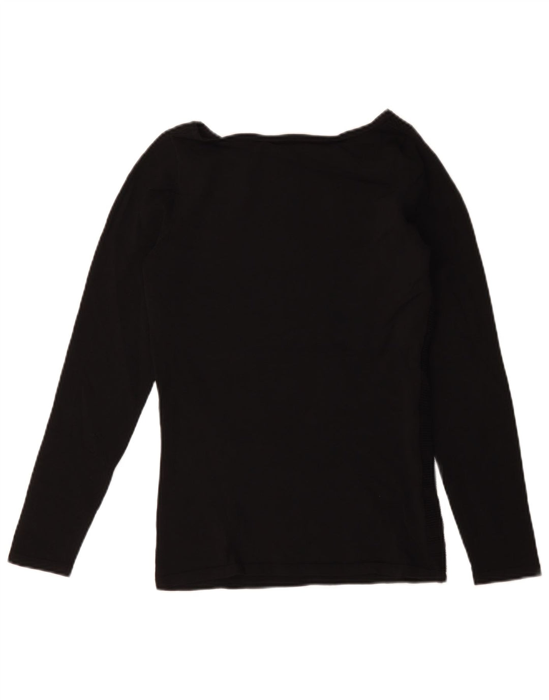 Coast Dame Top Langærmet UK 10 Lille Sort Stribet Viscose