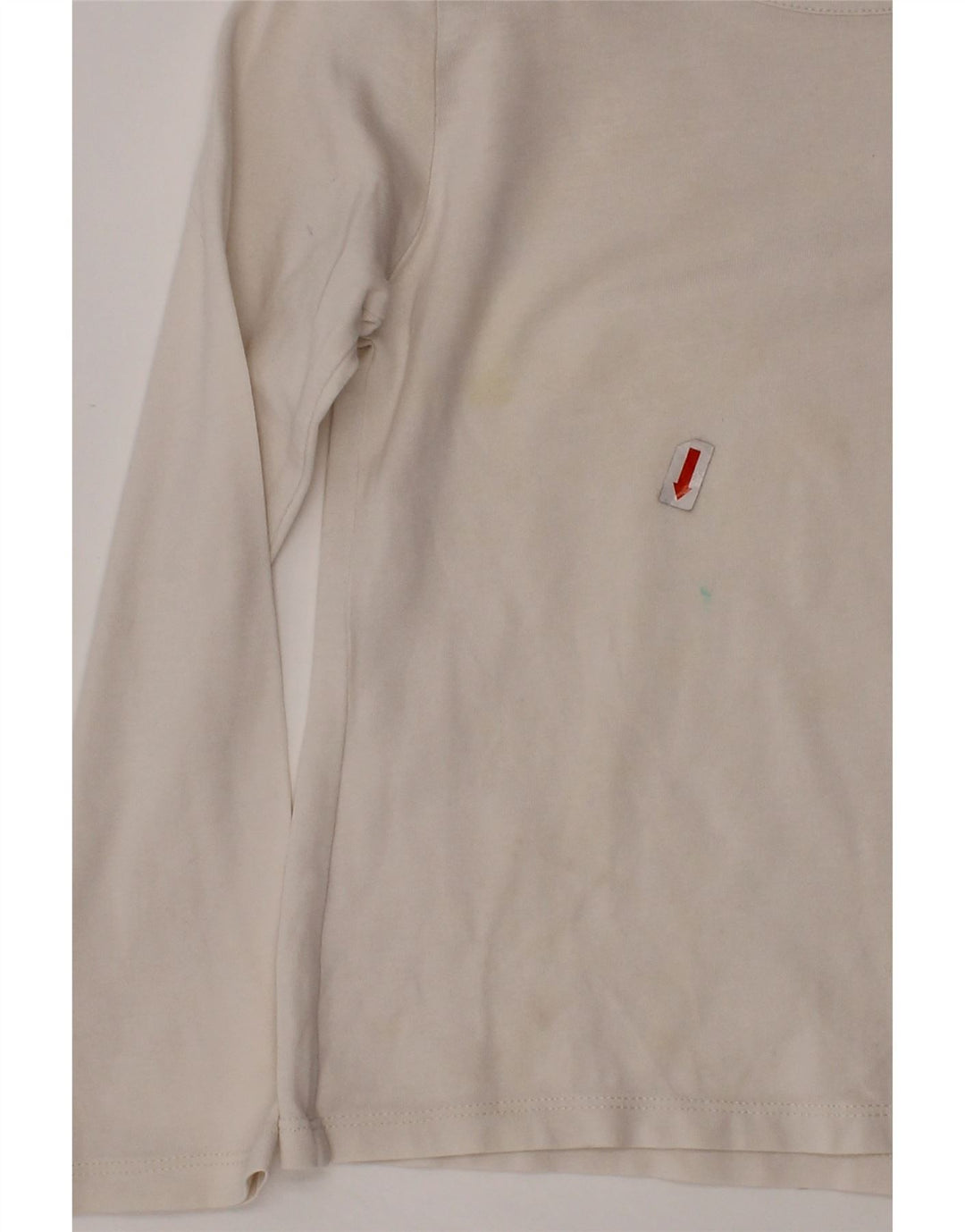 BURBERRY Girl Top Langærmet 5-6 År Hvid Ternet