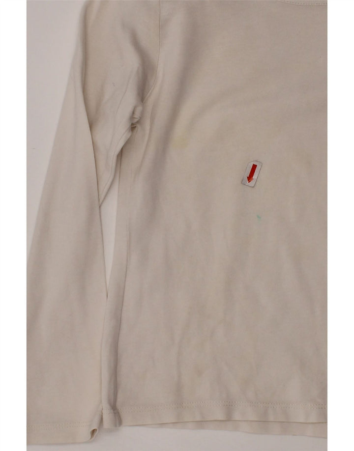 BURBERRY Girl Top Langærmet 5-6 År Hvid Ternet